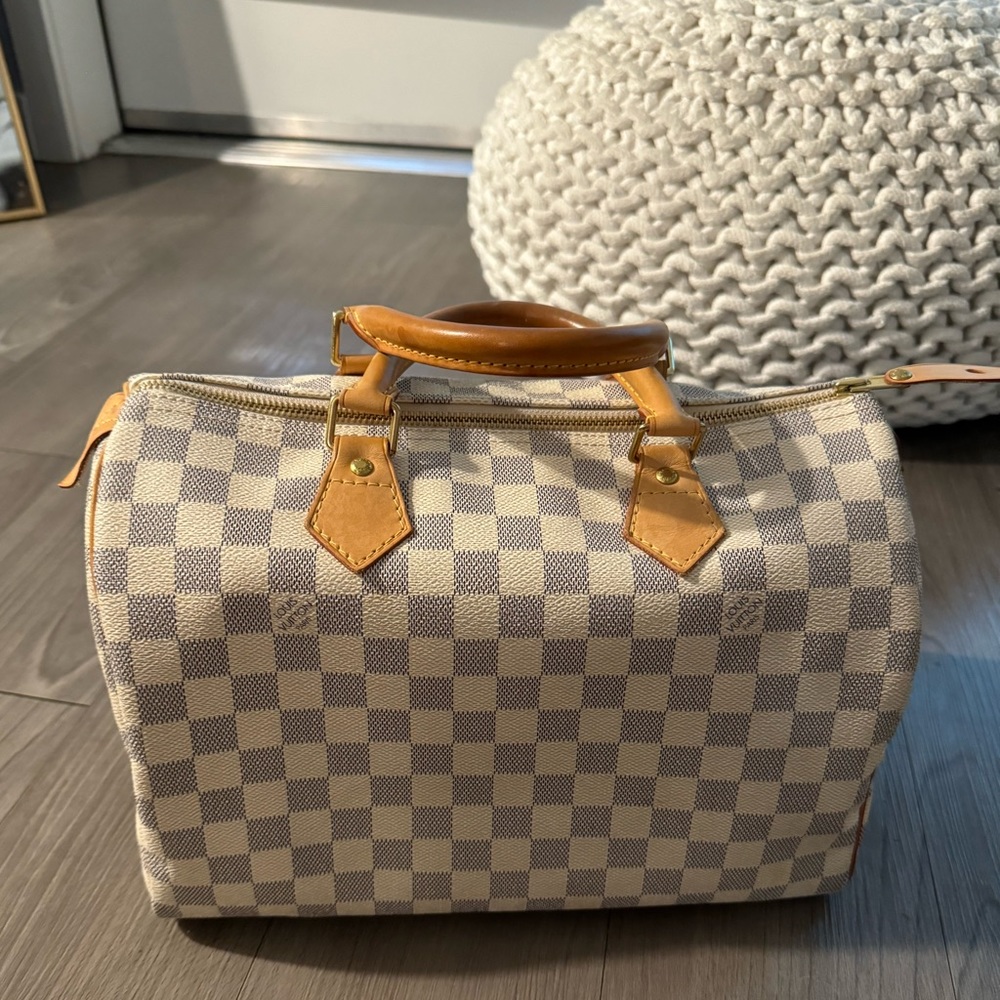 Authentic Louis Vuitton Damier Azur Speedy 30